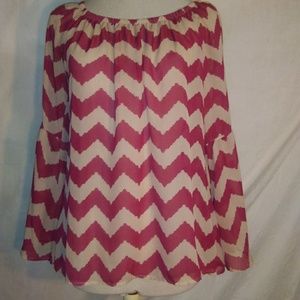 Voel Chevron Blouse